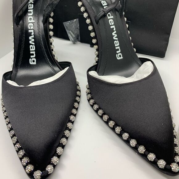 ❤️SOLD❤️Alexander Wang studded Black Slingbacks - Picture 4 of 10